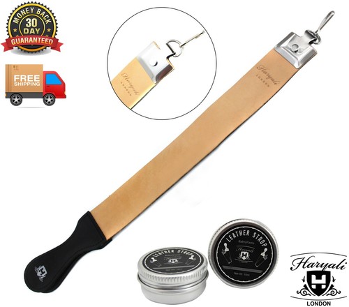 Leather razor strop strap - strap, with
