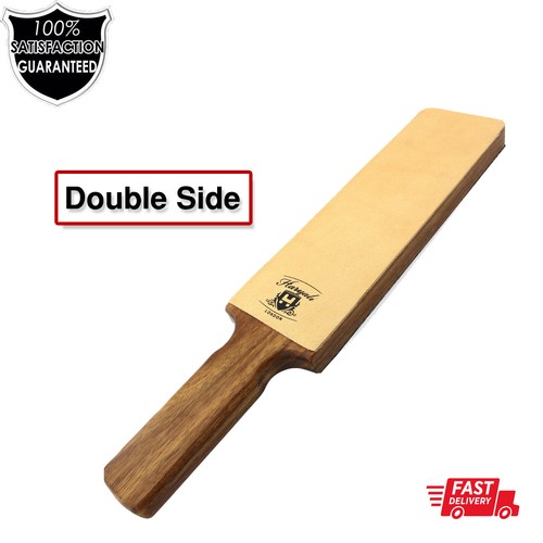 Leather strop cut throat - strop-cut,