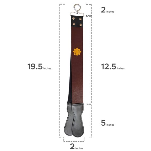 Leather strop belt - strop,