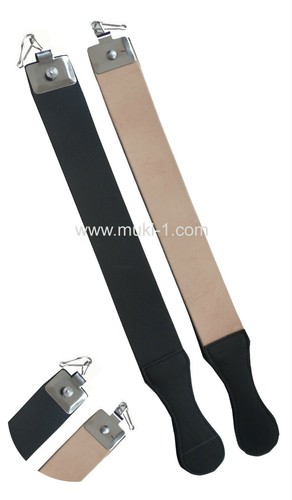 Leather razor strop - strop, throat