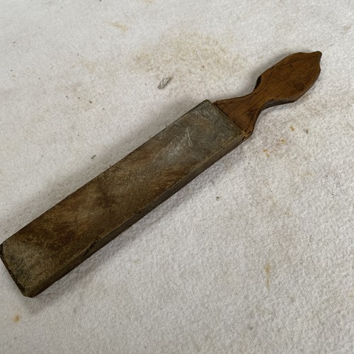 Small vintage razor strop - vintage,